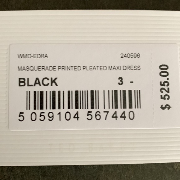 Ted Baker London sleeveless dress. Size 3. Black and blue. - Picture 7 of 7